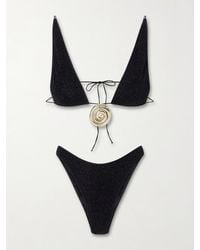 Oséree - Lumière Spiral Embellished Lurex Bikini - Lyst