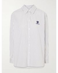 Polo Ralph Lauren - Wimbledon Embroidered Striped Cotton-Poplin Shirt - Lyst