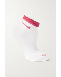 Nike Everyday Ruffled Cotton-blend Socks - White