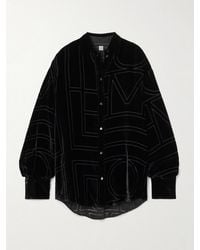 TOTEME - Devoré-Velvet Shirt - Lyst