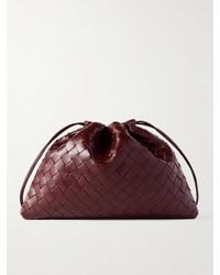 Bottega Veneta - Dustbag Small Intrecciato Leather Clutch - Lyst