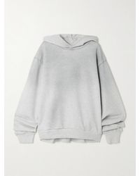 Acne Studios - Printed Cotton-Blend Jersey Hoodie - Lyst