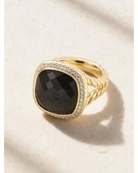 David Yurman - Albion 18- Karat, Onyx And Diamond Ring - Lyst