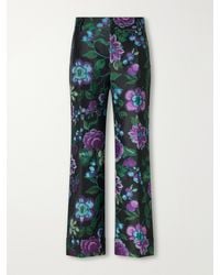 La DoubleJ - Hendrix Floral-Jacquard Straight-Leg Pants - Lyst