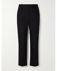 Brunello Cucinelli - Pleated Stretch-Cotton Twill Tapered Pants - Lyst