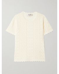 Sea - Georgia Pointelle-Knit Top - Lyst