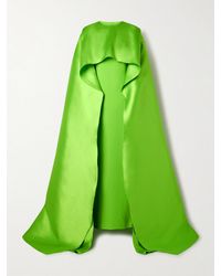 Solace London - Leni Robe Aus Crêpe Und Faille Mit Cape-Effekt - Lyst