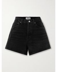Agolde - Parker Long Clean Denim Shorts - Lyst