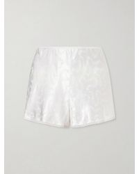 Doen - Loren Floral Lenzing Ecovero-Blend Satin-Jacquard Shorts - Lyst