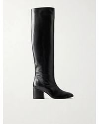 Aeyde - Almut Patent Leather Knee Boots - Lyst