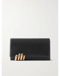 KHAITE - Embellished Textured-Leather Clutch - Lyst