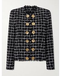 Balmain - Tweed Jackets - Lyst