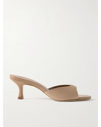 STAUD - Brigitte Satin Mules - Lyst