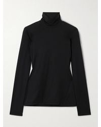 FRAME - The Hosiery Jersey Turtleneck Top - Lyst