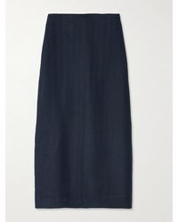 Blazé Milano - Sussex Herringbone Wool Midi Skirt - Lyst