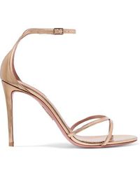 Aquazzura Purist 105mm Sandals - Metallic