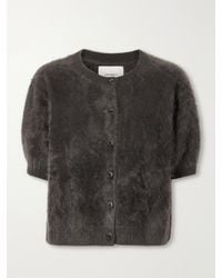 Lisa Yang - Lucianne Brushed Cashmere Cardigan - Lyst
