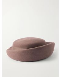 Gigi Burris Millinery - Laura Wool And Cotton-Blend Felt Pillbox Hat - Lyst