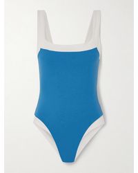 Marysia Swim - Bianco Zweifarbiger Badeanzug - Lyst