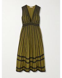 Ulla Johnson - Palermo Ricrac And Grosgrain-Trimmed Cotton-Poplin Midi Dress - Lyst