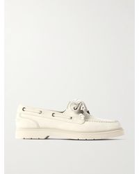 Brunello Cucinelli - Loafers Aus Veloursleder Mit Zierperlen - Lyst