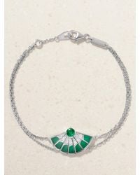 Garrard - Fanfare Symphony 18-Karat Multi-Stone Bracelet - Lyst