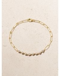STONE AND STRAND - Bracelet En Or 10 Carats (416/1000) Et Diamants - Lyst