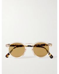 Oliver Peoples - Gregory Peck Sonnenbrille Mit Rundem Rahmen Aus Azetat - Lyst