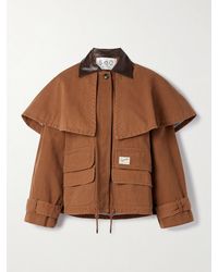 Sea - Carolyn Cape-Effect Cotton-Canvas Jacket - Lyst
