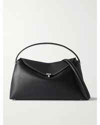 TOTEME - T-Lock Textured-Leather Shoulder Bag - Lyst
