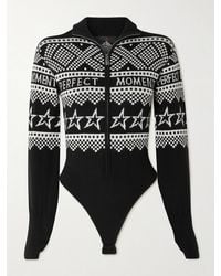 Perfect Moment - Holiday Intarsia Merino Wool Bodysuit - Lyst