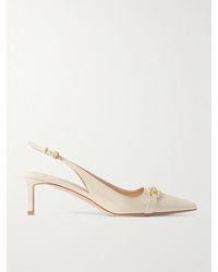 Tom Ford - Logo-Embellished Patent-Leather Slingback Pumps - Lyst