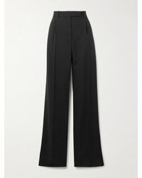 Tom Ford - Pleated Grain De Poudre Wool Straight-Leg Pants - Lyst