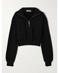 ÉTERNE - Verkürzter Pullover Aus Jersey Aus Einer Baumwoll-Modalmischung Mit Stickerei - Lyst