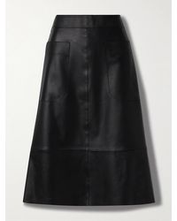 JOSEPH - Blomfield Leather Midi Skirt - Lyst