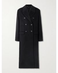 TOTEME - Double-Breasted Brushed Recycled-Cashmere Coat - Lyst