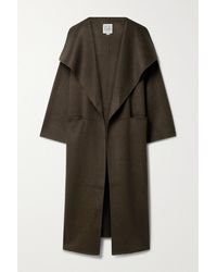 Totême Lunel Wool And Cashmere-blend Wrap Jacket in Natural