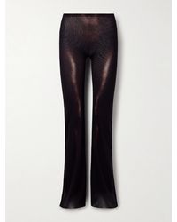 Jean Paul Gaultier - Body Dust Trompe L'Oeil Printed Mesh Straight-Leg Pants - Lyst