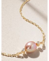 UNIFORM OBJECT - Machina 18-Karat, Pearl And Diamond Necklace - Lyst