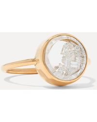 Moritz Glik 18-karat Gold, Sapphire Crystal And Diamond Ring - Metallic