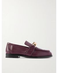 Bottega Veneta - Astaire Embellished Leather Loafers - Lyst
