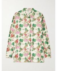 Emporio Sirenuse - Kelsy Silk-Satin Shirt - Lyst