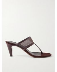 Neous - Vena 65 Leather-Trimmed Mesh Sandals - Lyst