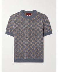Gucci - Jacquard-Knit Wool-Blend Sweater - Lyst