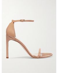 Stuart Weitzman - Nudistsong Sandalen Aus Lackleder - Lyst