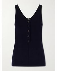 AURALEE - Wool-Blend Tank - Lyst