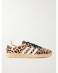 adidas Originals - Samba Og Leather-Trimmed Leopard-Print Calf-Hair Sneakers - Lyst