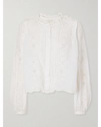 Isabel Marant - Rubra Embroidered Ramie Blouse - Lyst