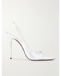 Paris Texas - Lidia 95 Mirrored-Leather Slingback Sandals - Lyst