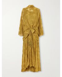 Zimmermann - Ascent Bow-Detail Gathered Lace Gown - Lyst